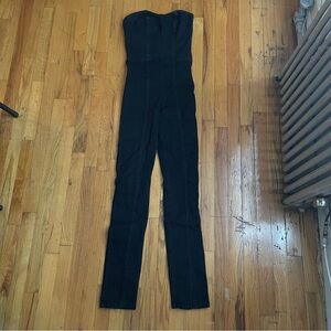 Zara Black Strapless Jumpsuit